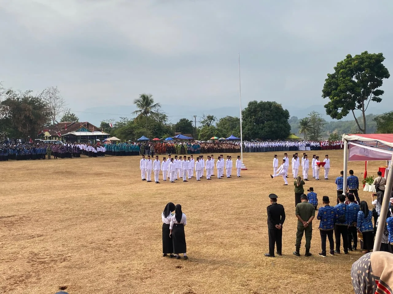 Upacara se-kecamatan Darmaraja dalam rangka HUT RI 81